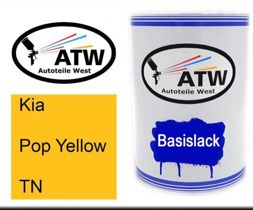 Kia, Pop Yellow, TN: 500ml Lackdose, von ATW Autoteile West.